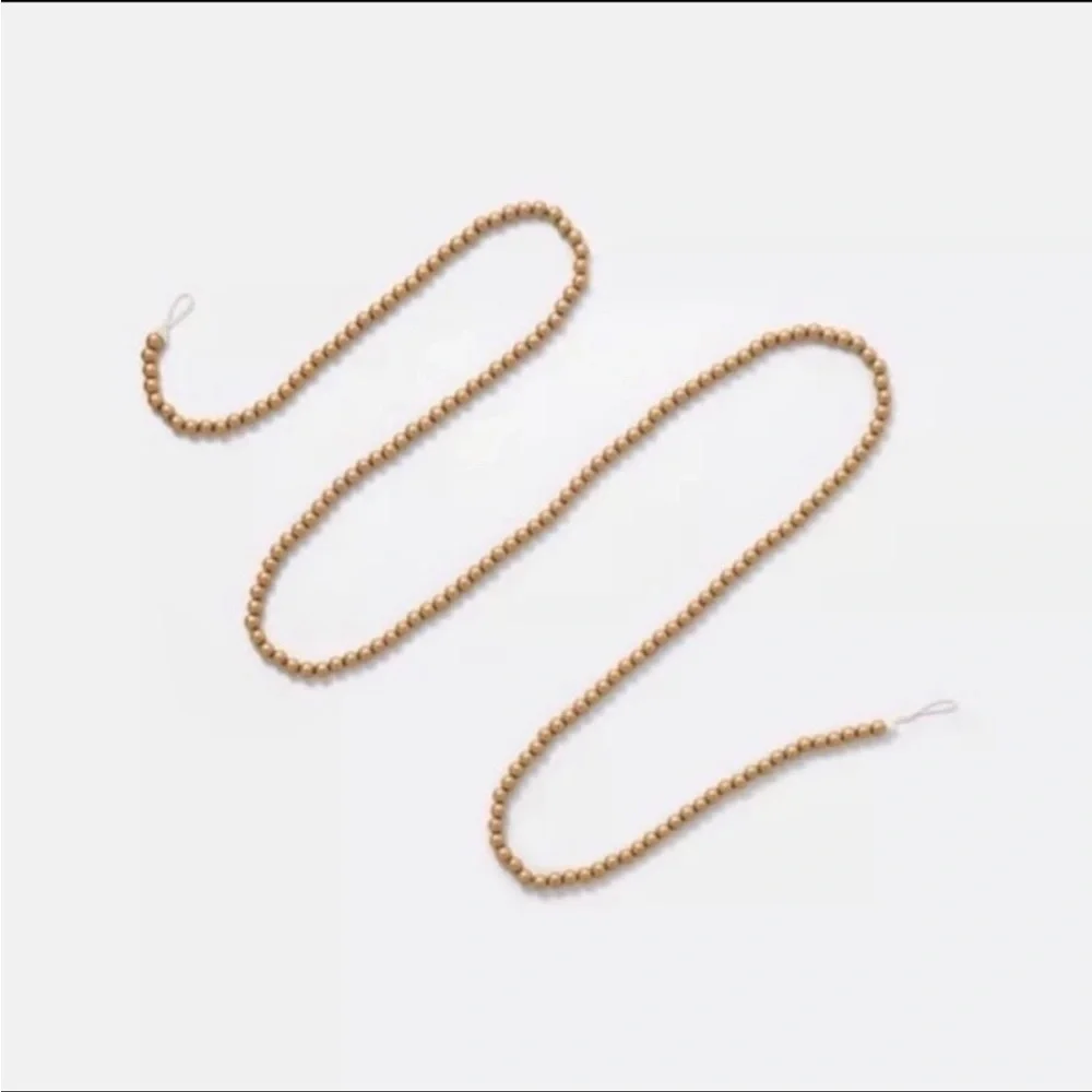 Bead Decorative Garland Gold Christmas 2024 - Threshold with Studio McGee